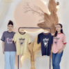 Kaos Wanita Oversize Motif Fly Like Butterfly